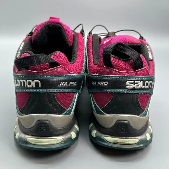 Salomon XA Pro 3D Classic Women's 9.5 Pink Athletic Hiking Sneakers Code-Lock