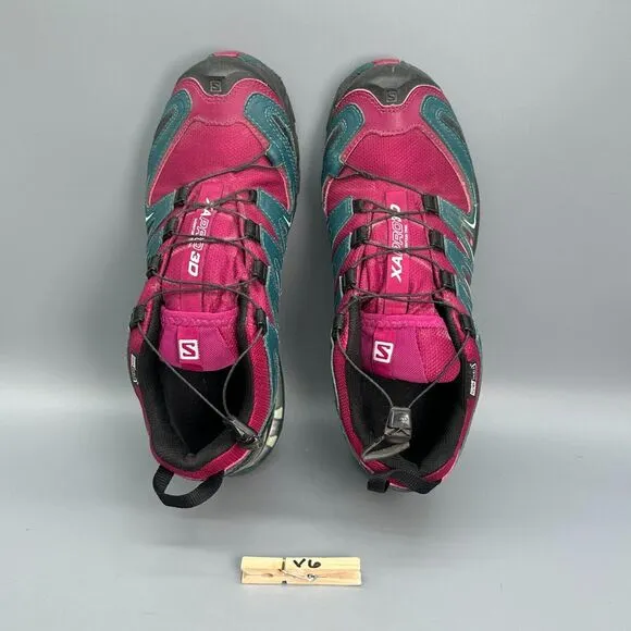 Salomon XA Pro 3D Classic Women's 9.5 Pink Athletic Hiking Sneakers Code-Lock
