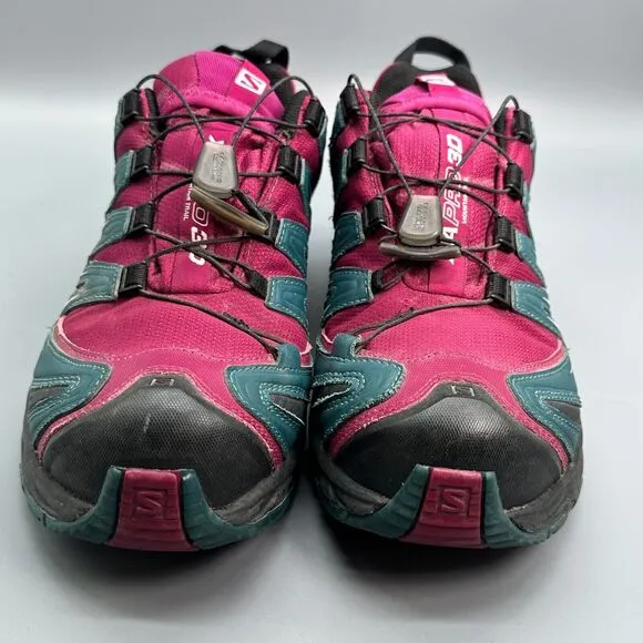 Salomon XA Pro 3D Classic Women's 9.5 Pink Athletic Hiking Sneakers Code-Lock