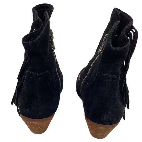 Sam Edelman Letti Western Fringe Embroidered Leather Boots