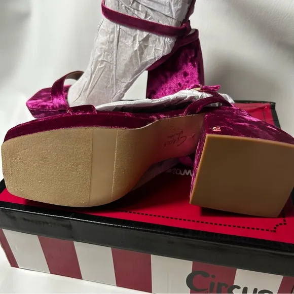 Sam Edelman - Women's Marie Dark Magenta Platform Sandal - Size 10 M