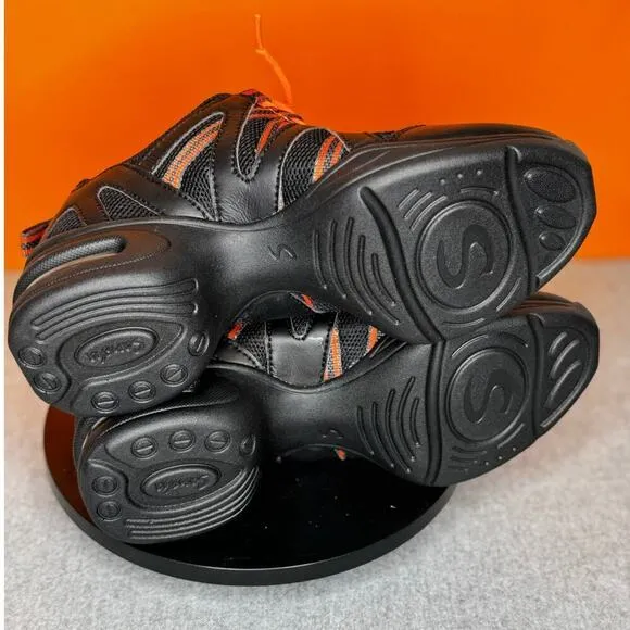 Sansha Skazz Dance Orange Black sneakers PADDY P122M Size 5.5