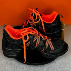 Sansha Skazz Dance Orange Black sneakers PADDY P122M Size 5.5