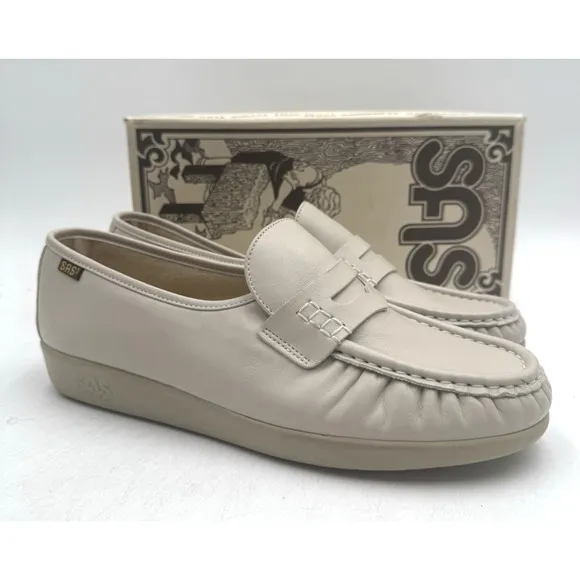 SAS CLASSIC Women's NEW Dress Loafer Bone White US Size 11 Medium