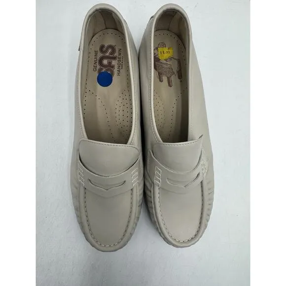 SAS CLASSIC Women's NEW Dress Loafer Bone White US Size 11 Medium