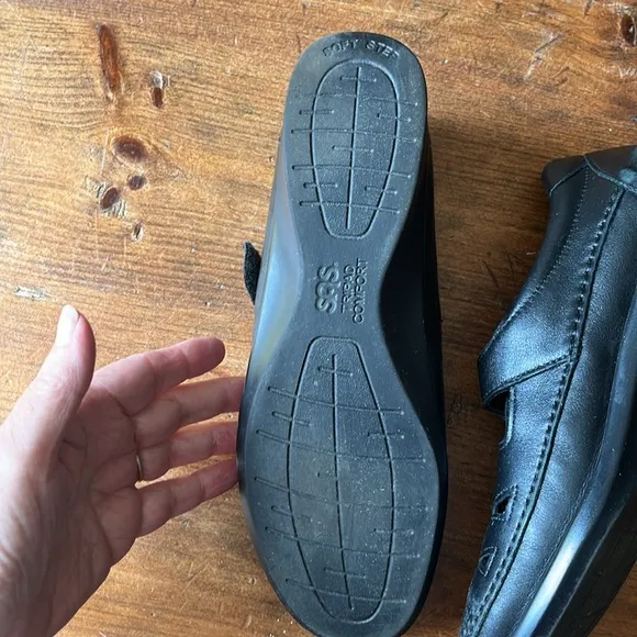 SAS Roamer Women's Black Leather Mary Janes Shoes Sz 9 N