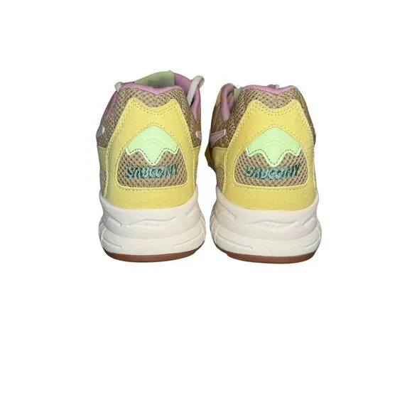 Saucony 3D Grid Hurricane Tan/Yellow S70747-1 Size 13 Men’s Running Shoes