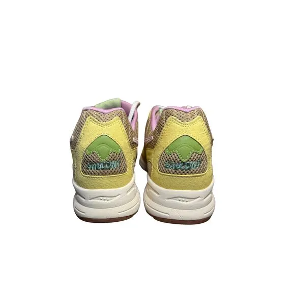 Saucony 3D Grid Hurricane Tan/Yellow S70747-1 Size 13 Men’s Running Shoes
