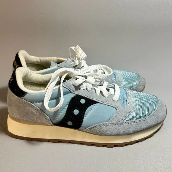 Saucony Light Blue and Black Low Lace Up Sneakers Size 8 NWOT