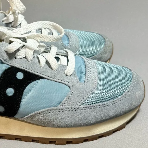 Saucony Light Blue and Black Low Lace Up Sneakers Size 8 NWOT
