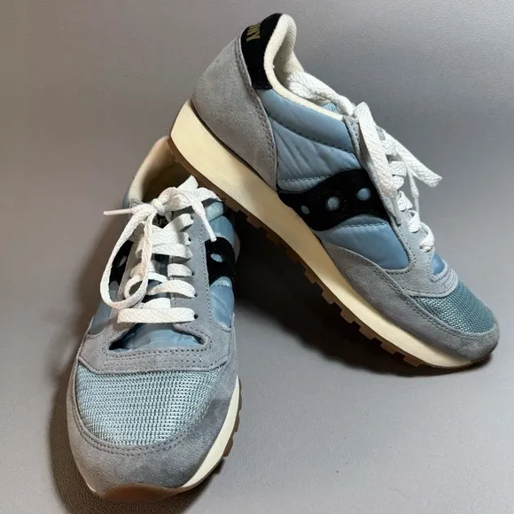 Saucony Light Blue and Black Low Lace Up Sneakers Size 8 NWOT
