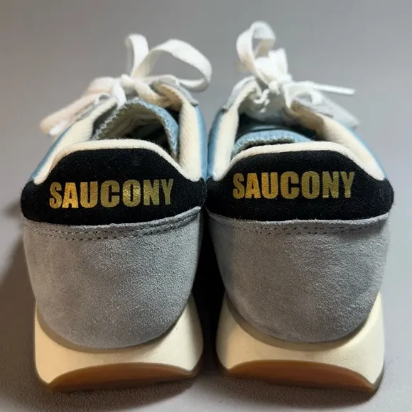 Saucony Light Blue and Black Low Lace Up Sneakers Size 8 NWOT