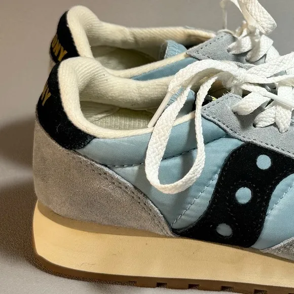 Saucony Light Blue and Black Low Lace Up Sneakers Size 8 NWOT
