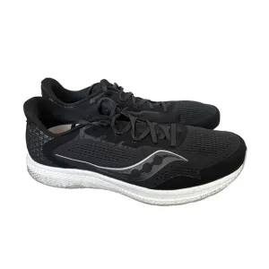 Saucony Men's 11.5 Freedom 4 Running Shoes Mesh Jogging Sneakers Black