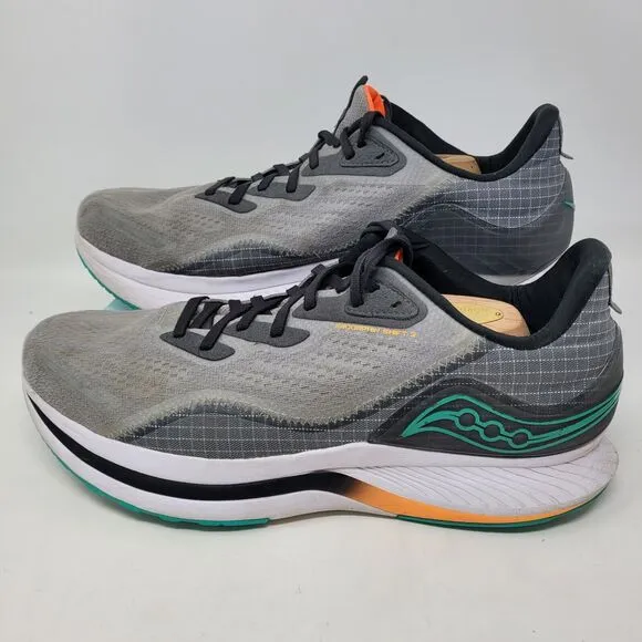 Saucony Mens Endorphin Shift 2 S20689-20 Alloy Jade Running Shoes Sneakers Sz 12