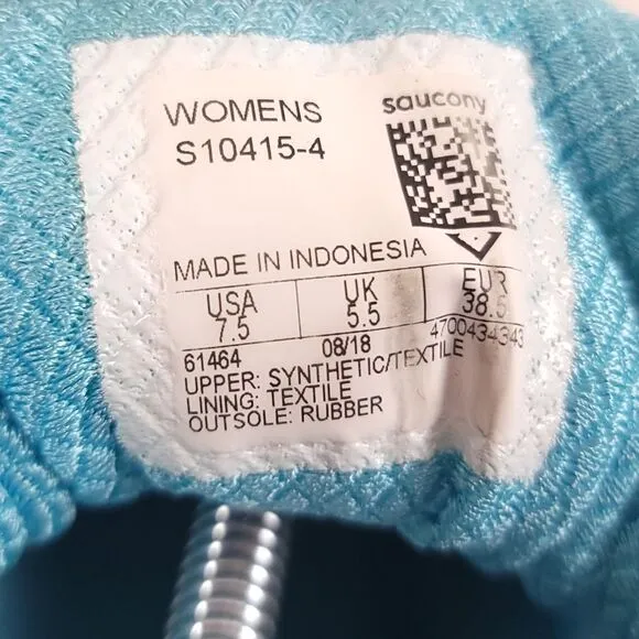 Saucony Women's Guide ISO W S10415-4 shoes sneakers White blue Size 7.5