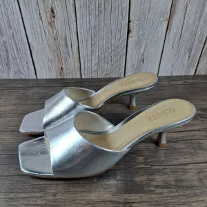Schutz Metallic Leather Dethalia Women's Sz 8.5 B Sandals (NWOB)