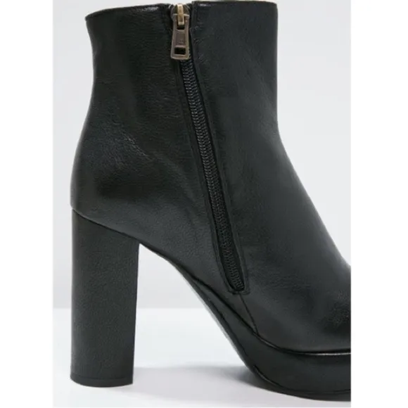 See By Chloé LISA Ankle Platform Boots Black Size 38