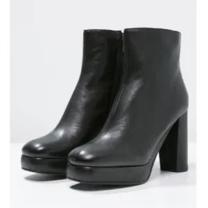 See By Chloé LISA Ankle Platform Boots Black Size 38