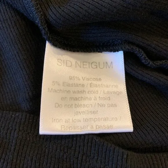 Sid Neigum Classic Twist Cutout Dress Black 6