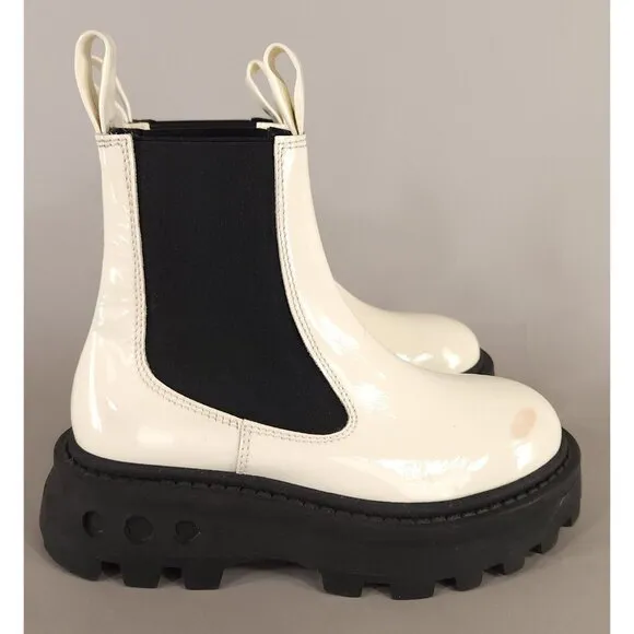 Simon Miller Scrambler Chelsea Boots Size 38 US 8 Womens Macadamia $540