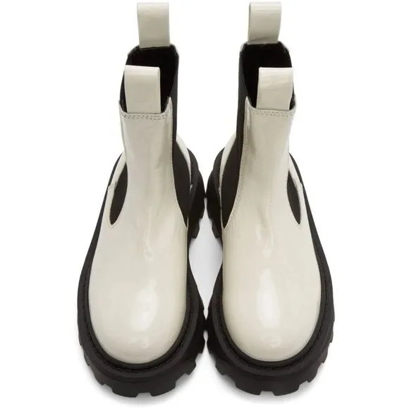 Simon Miller Scrambler Chelsea Boots Size 38 US 8 Womens Macadamia $540
