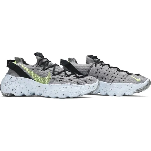Size 11 Nike Space Hippie 04 Grey Black Volt Space Waste Yarn Sneakers Shoes​​​​