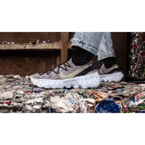 Size 11 Nike Space Hippie 04 Grey Black Volt Space Waste Yarn Sneakers Shoes​​​​