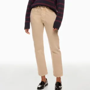 Size 12 - LEVI'S - 501 Jeans Cream Straight Leg Rent the Runway RTR $108 msrp
