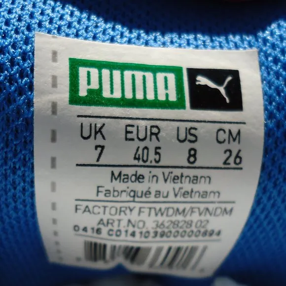 SIZE 7. PUMA Men's Roma Ano Royal lightweight athletic sneakers shoes.