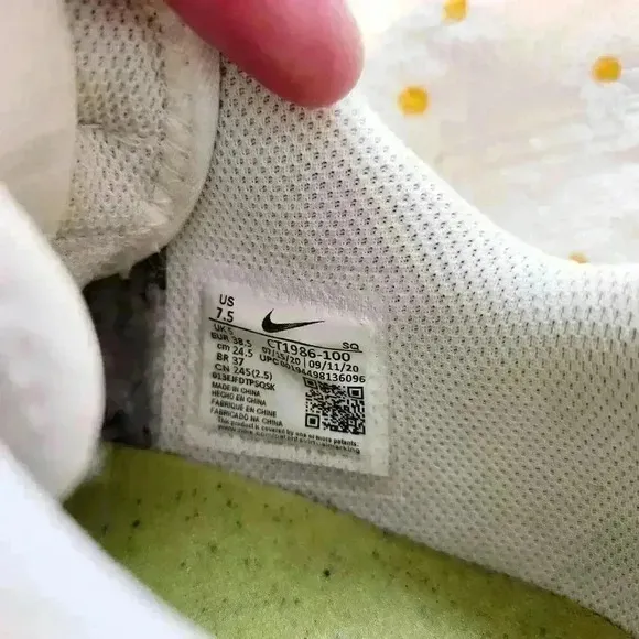 Size 7.5 - Nike Air Force 1 Crater Summit White W