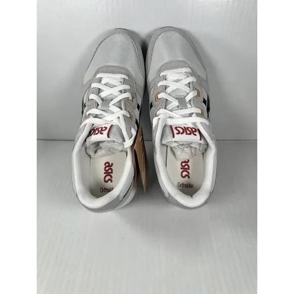 Size 8.5 Mens Asics Lyte Classic Gray White Suede Shoes Sneakers Athletic NEW