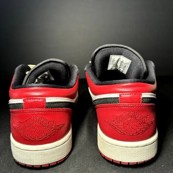 Size 9 - Nike Air Jordan 1 Low Black Toe Men's Shoes