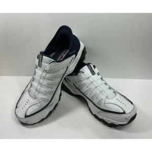 Skechers After Burn Slip-Ins Sneakers Shoes Mens Size 12 White Leather 237447WW