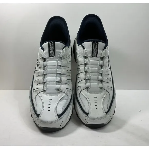 Skechers After Burn Slip-Ins Sneakers Shoes Mens Size 12 White Leather 237447WW