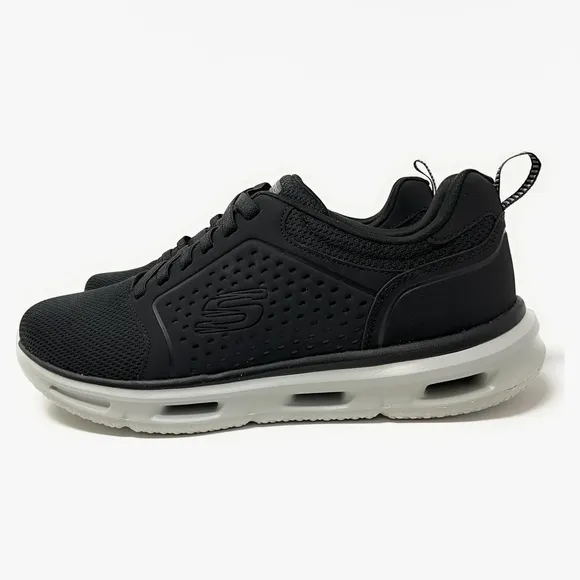 Skechers Glide-Lite Men's Classic Shoes Fit With Memory Foam (Black, Medium 9.5)