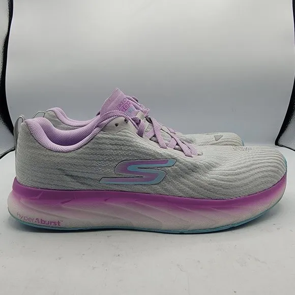 Skechers GoRun Forza 4 Women Size 8.5 Gray Running Walking Stability Shoes