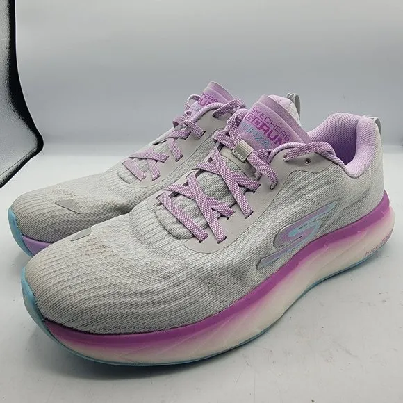 Skechers GoRun Forza 4 Women Size 8.5 Gray Running Walking Stability Shoes