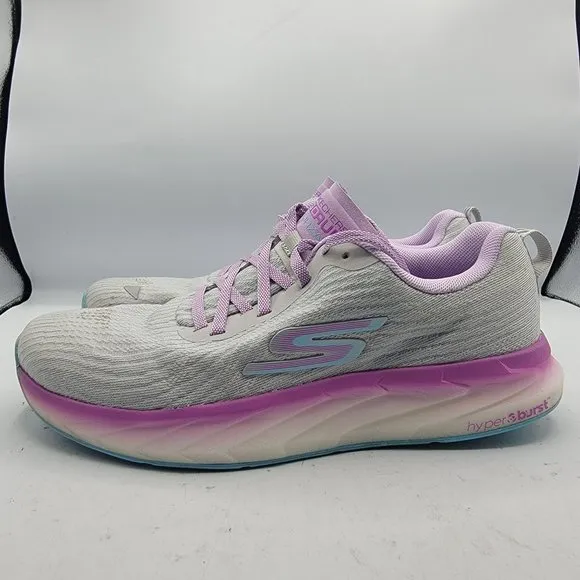 Skechers GoRun Forza 4 Women Size 8.5 Gray Running Walking Stability Shoes