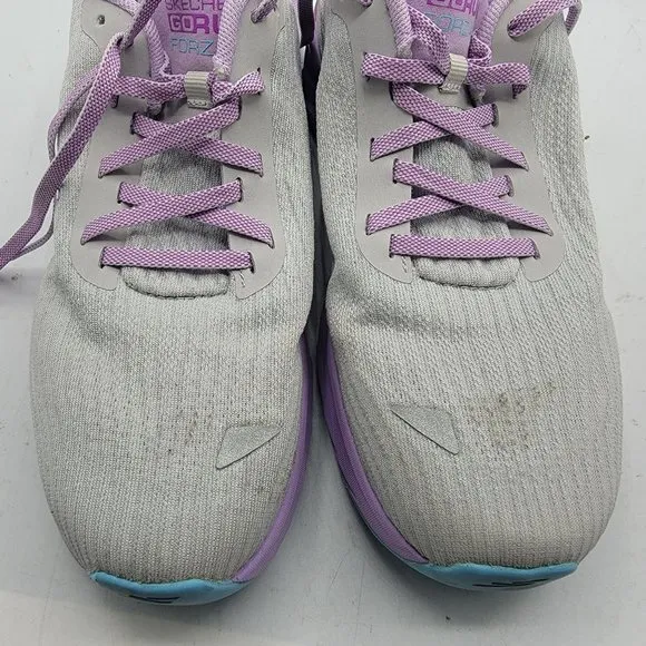 Skechers GoRun Forza 4 Women Size 8.5 Gray Running Walking Stability Shoes