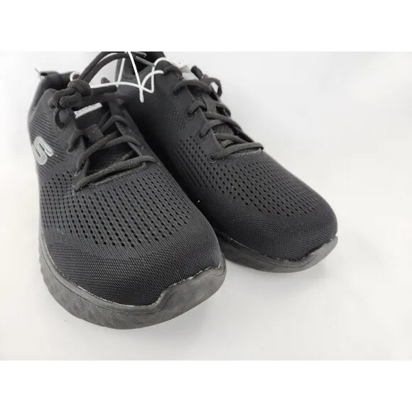 Skechers Light Weight Air Cooled Memory Foam Sneakers Black Work Shoes NEW Sz 13