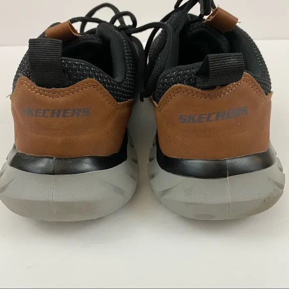 Skechers Overhaul Landhedge Oxford Sneakers Black Men's 9.5