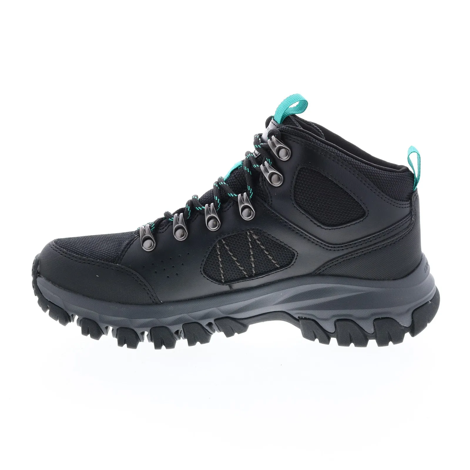 Skechers Relaxed Fit Edgmont Hiking 158500 Womens Black Leather Hiking Boots