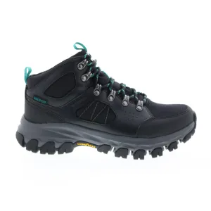 Skechers Relaxed Fit Edgmont Hiking 158500 Womens Black Leather Hiking Boots