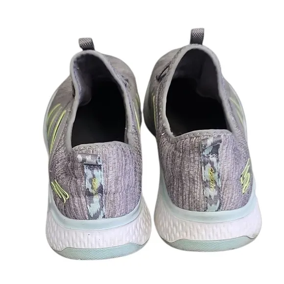 Skechers Solar Fuse Slip On Athletic Walking Shoes Lightweight Gray Women's 7.5