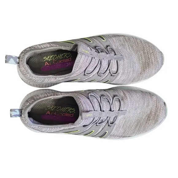 Skechers Solar Fuse Slip On Athletic Walking Shoes Lightweight Gray Women's 7.5