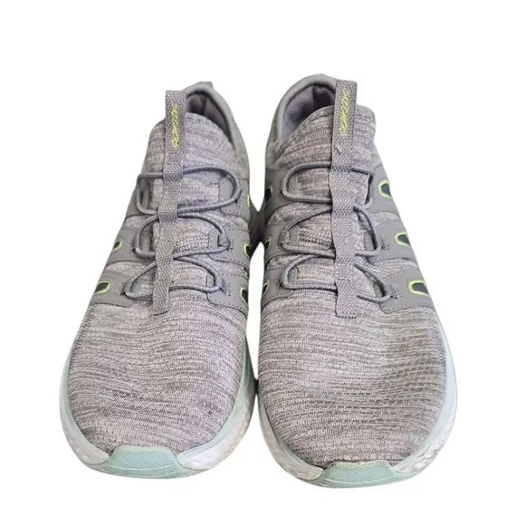 Skechers Solar Fuse Slip On Athletic Walking Shoes Lightweight Gray Women's 7.5