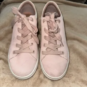Skechers Street LA  Back Again Genuine Suede 73999 LTPink White Women’s Size 9