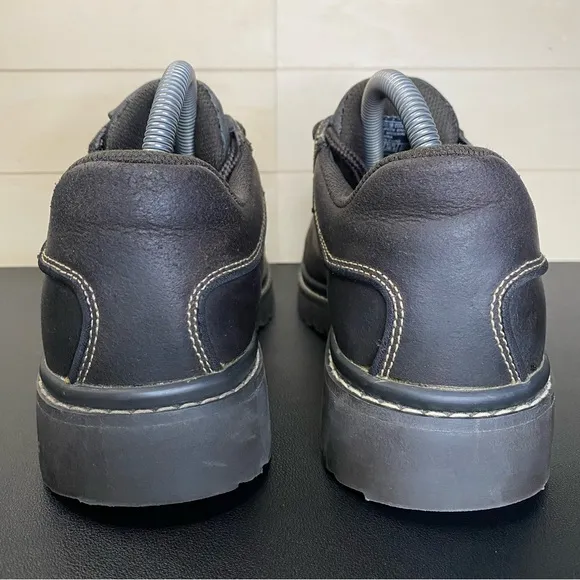 Skechers Vintage Y2K Sneakers Brown Leather Women's Size 8.5 Shoes Grunge