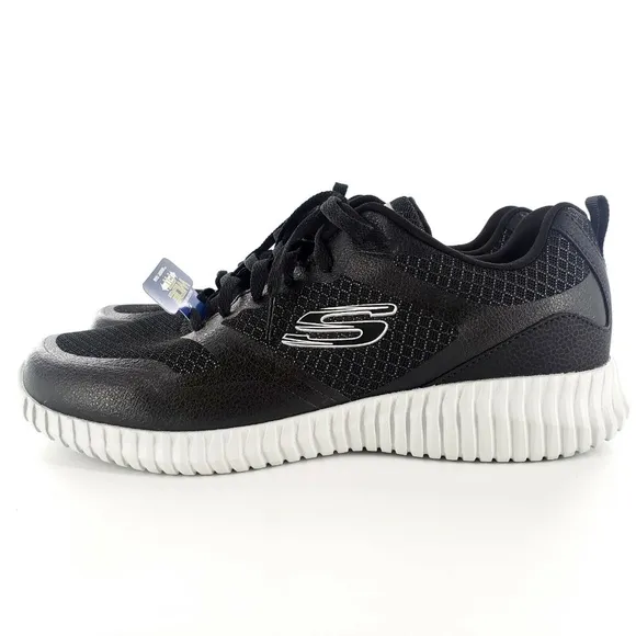 Skechers Wide Fit Memory Foam Lightweight Shoes Mens 9 Black